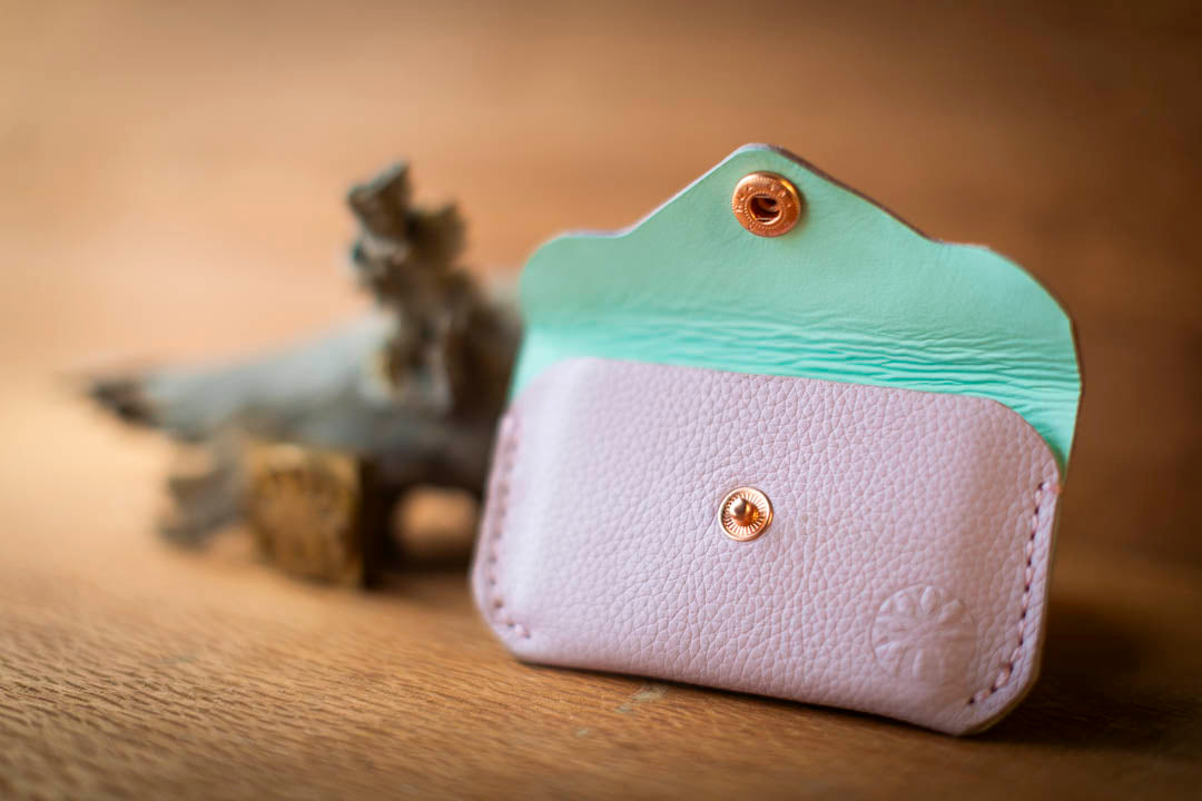 LEATHER MINI - Business card holder or mini purse