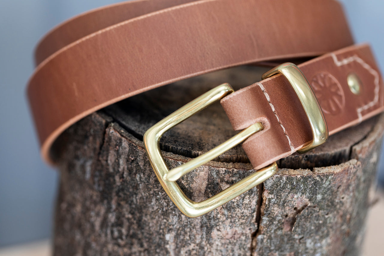CUSTOM LEATHER BELT - Handmade
