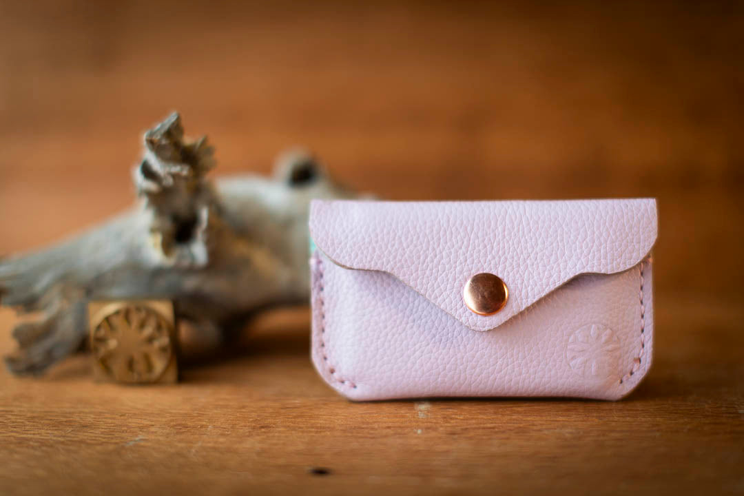 LEATHER MINI Business card holder or mini purse Elemental Leather Design